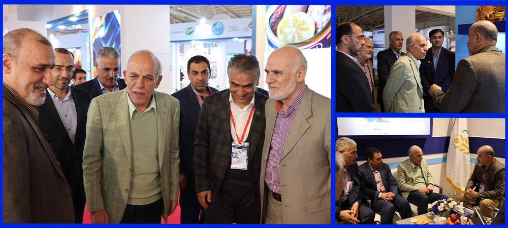 بازدید علی عبدالعلی‌زاده، نماینده ویژه رئیس‌جمهور در هماهنگی اجرای سیاست‌های کلی توسعه دریامحور از غرفه موسسه